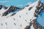 Skiing Is My Happy Place - Original by artist Paola Cassais - Wyecliffe Galleries
