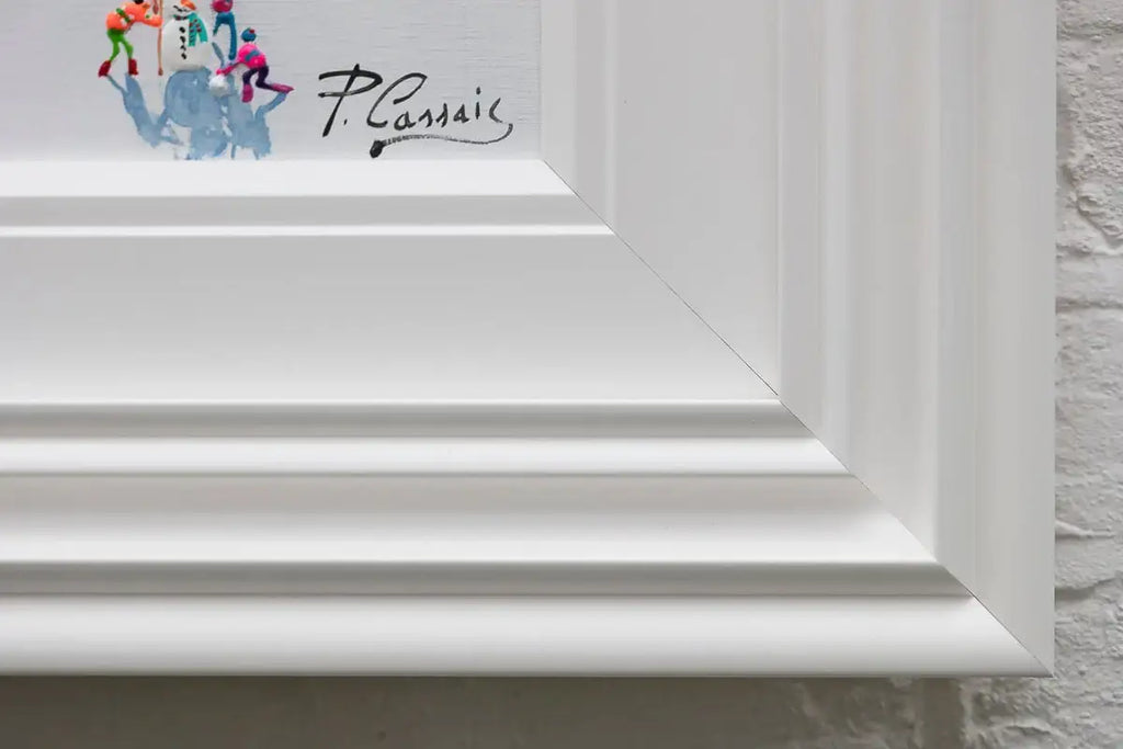 Skiing Is My Happy Place - Original by artist Paola Cassais - Wyecliffe Galleries