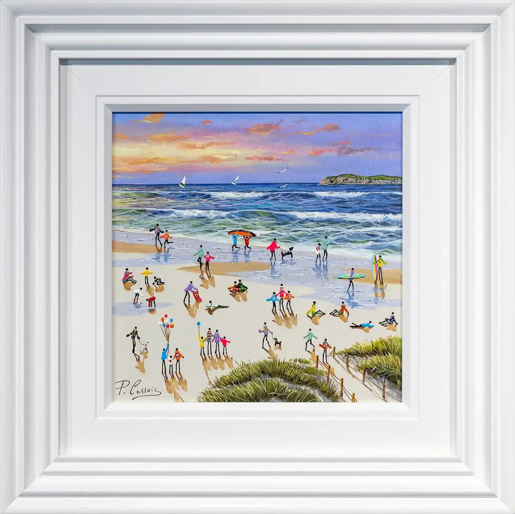 Summer Surfing - Original - SOLD by artist Paola Cassais - Wyecliffe Galleries