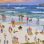 Summer Surfing - Original - SOLD by artist Paola Cassais - Wyecliffe Galleries