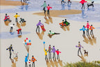 Summer Surfing - Original - SOLD by artist Paola Cassais - Wyecliffe Galleries