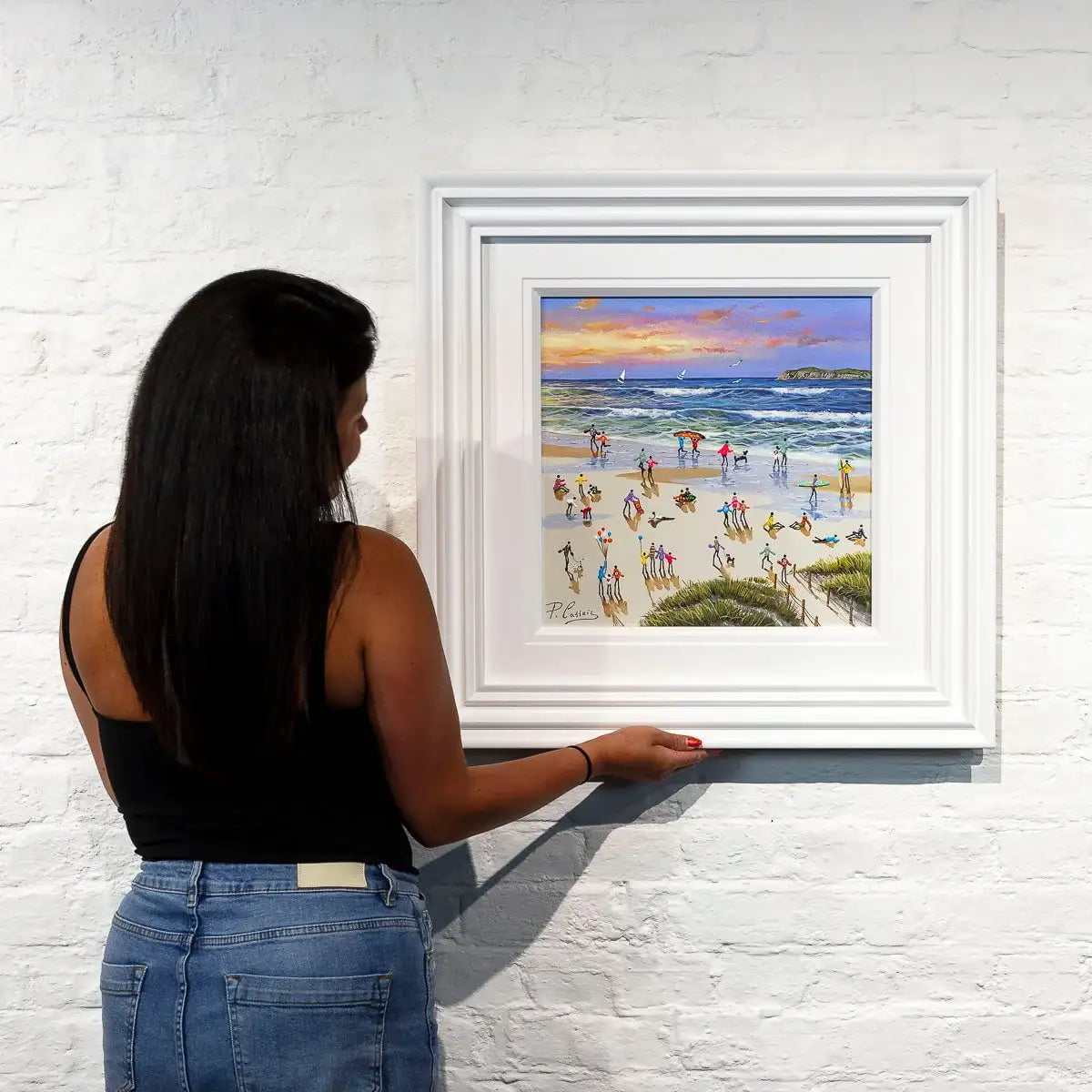 Summer Surfing - Original - SOLD by artist Paola Cassais - Wyecliffe Galleries