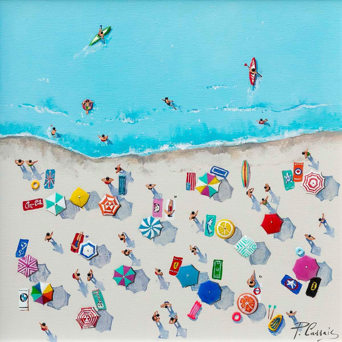 Summertime Bliss - Original - SOLD by artist Paola Cassais - Wyecliffe Galleries