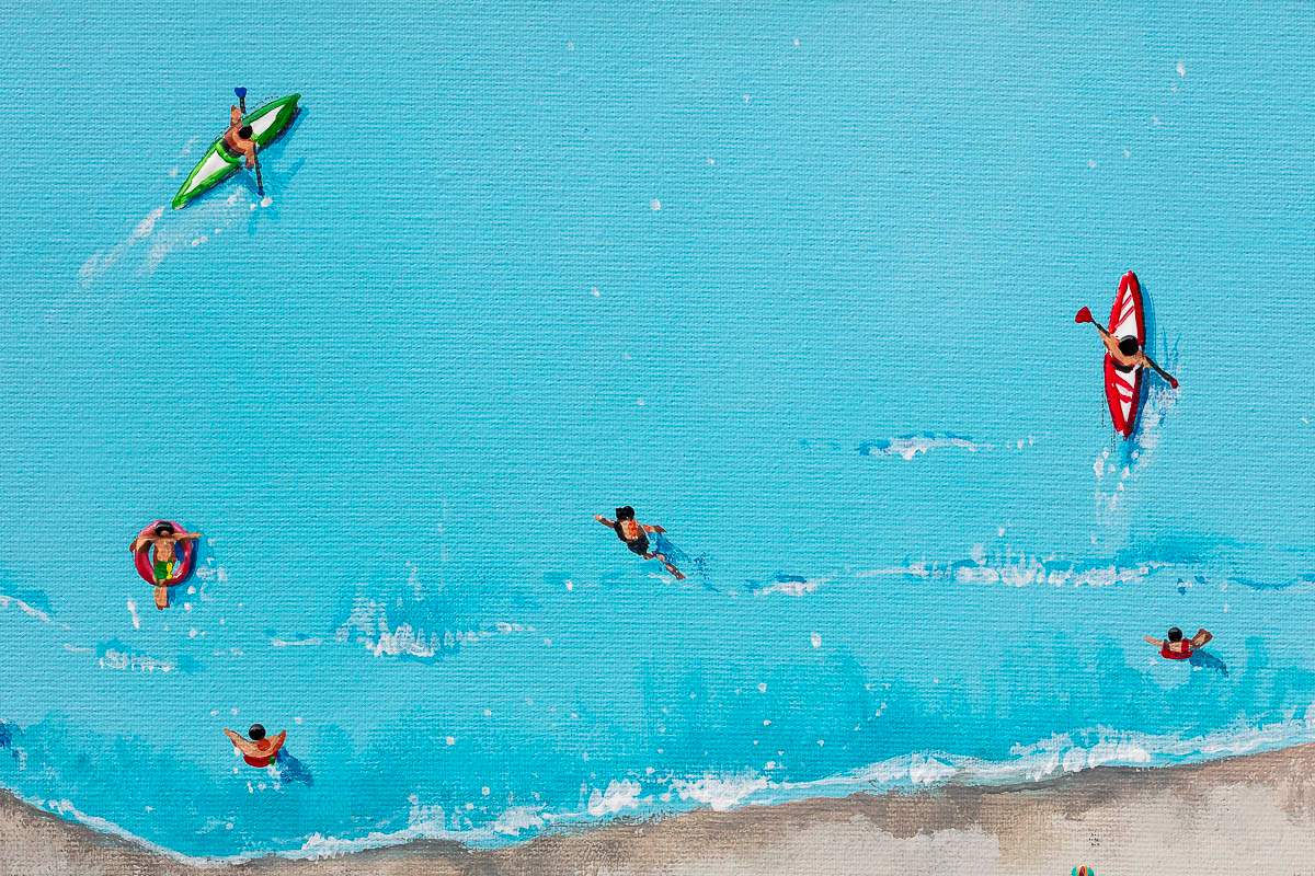 Summertime Bliss - Original - SOLD by artist Paola Cassais - Wyecliffe Galleries