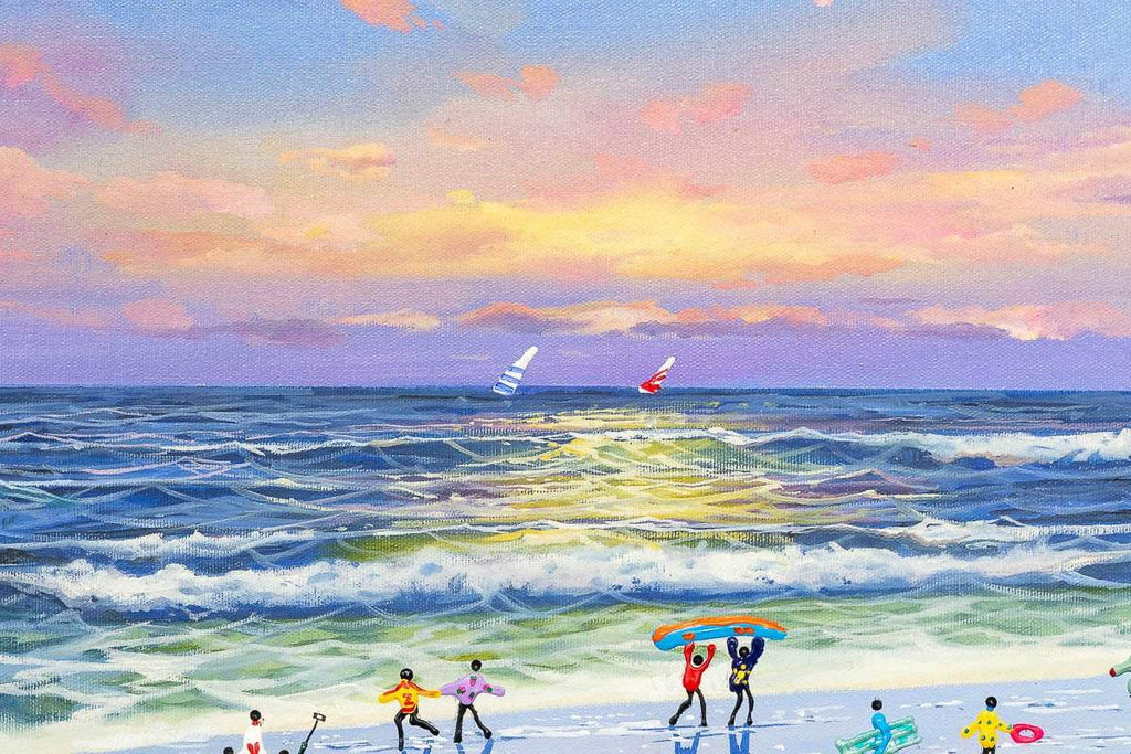 Sunset Vibes - Original - SOLD by artist Paola Cassais - Wyecliffe Galleries