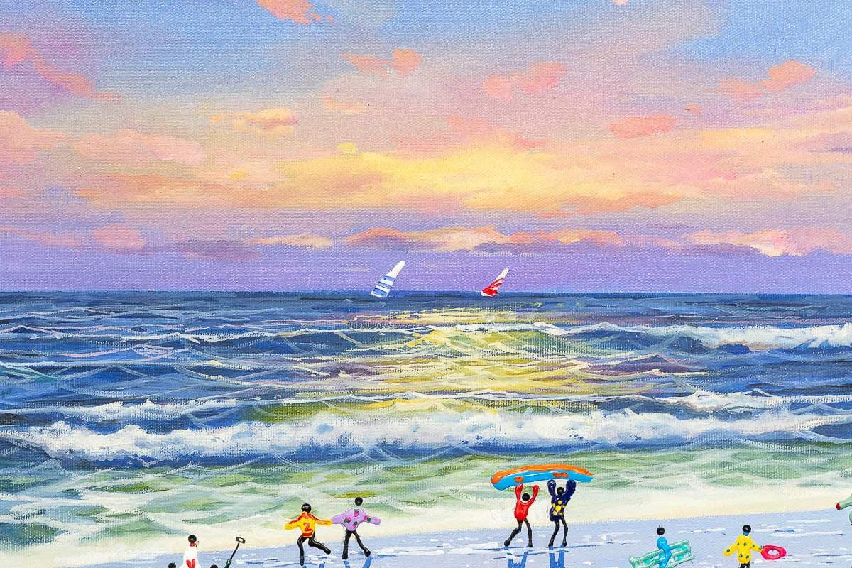 Sunset Vibes - Original - SOLD by artist Paola Cassais - Wyecliffe Galleries