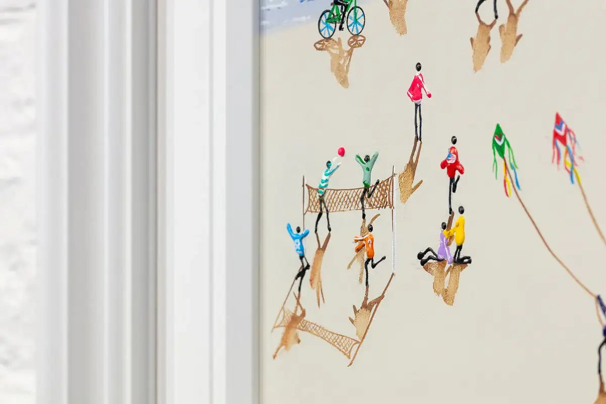 Sunset Vibes - Original - SOLD by artist Paola Cassais - Wyecliffe Galleries