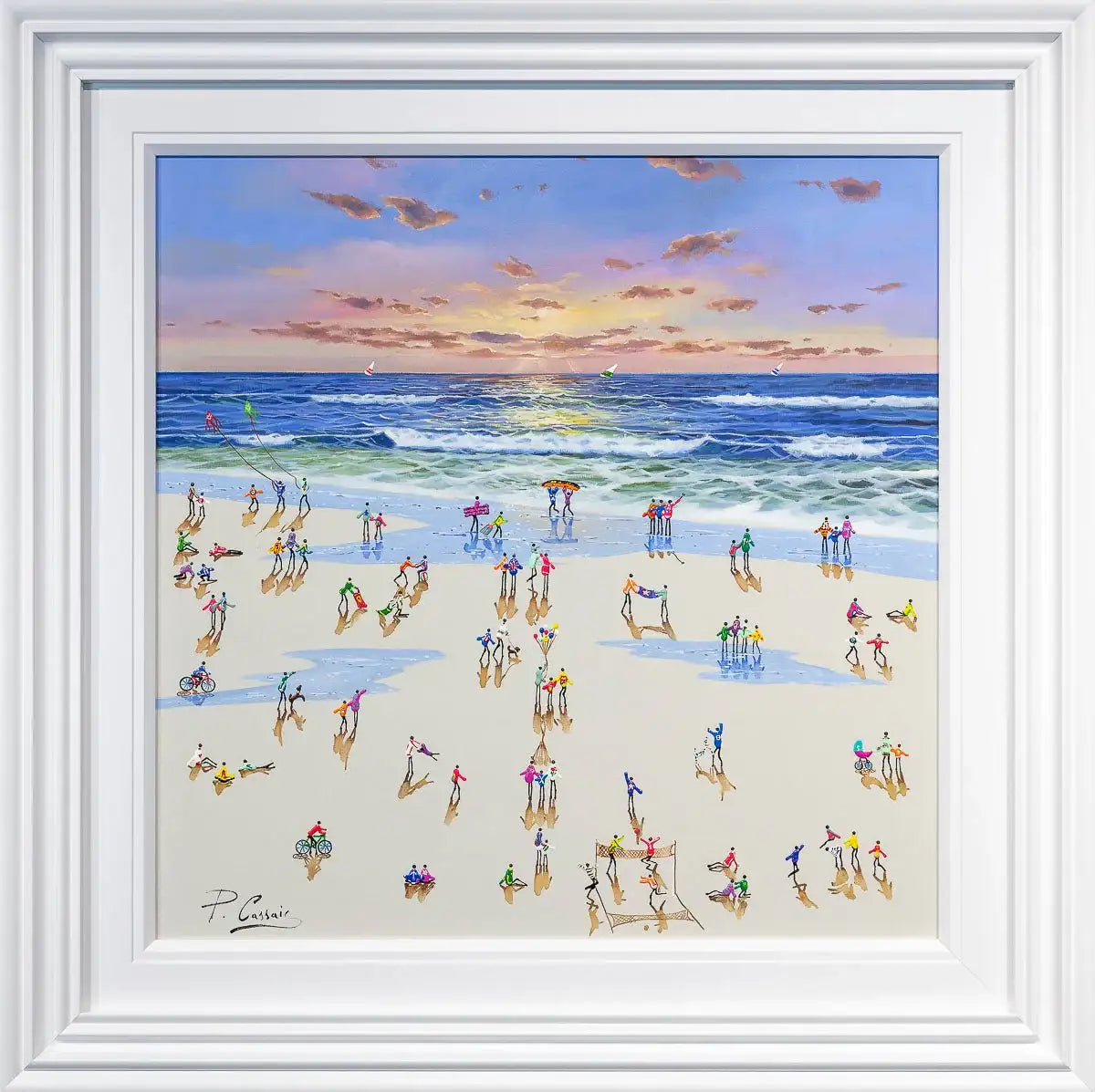 Sunset Worshippers - Original - SOLD by artist Paola Cassais - Wyecliffe Galleries