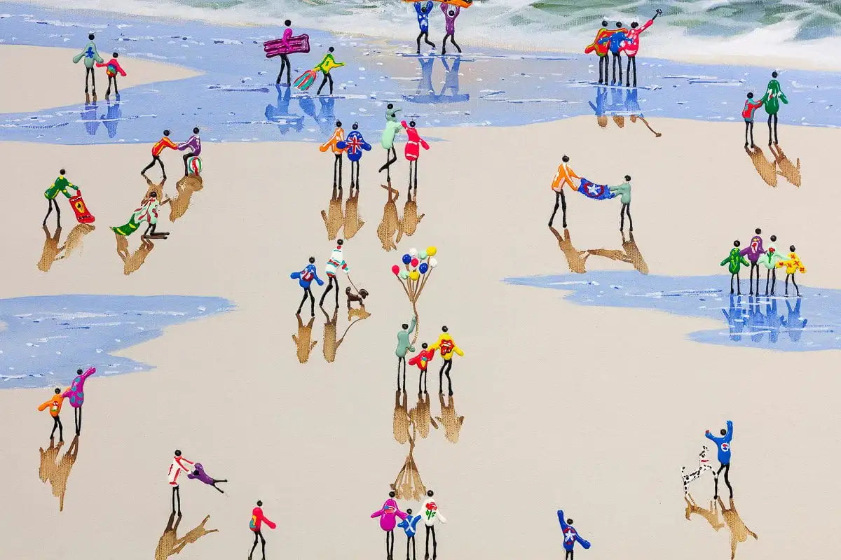 Sunset Worshippers - Original - SOLD by artist Paola Cassais - Wyecliffe Galleries