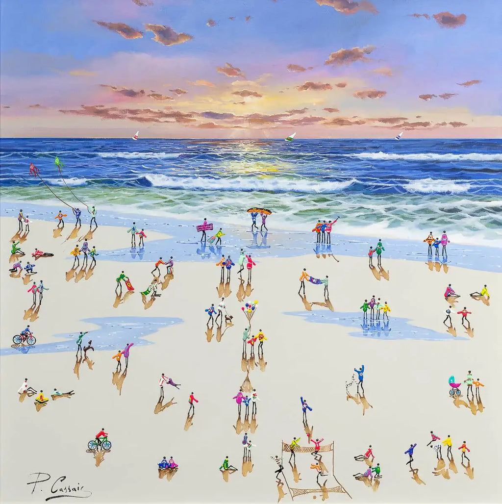 Sunset Worshippers - Original - SOLD by artist Paola Cassais - Wyecliffe Galleries