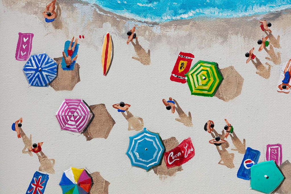 Surf and Sunshine - Original - SOLD by artist Paola Cassais - Wyecliffe Galleries