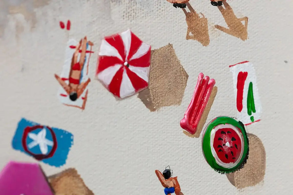 Surf and Sunshine - Original - SOLD by artist Paola Cassais - Wyecliffe Galleries