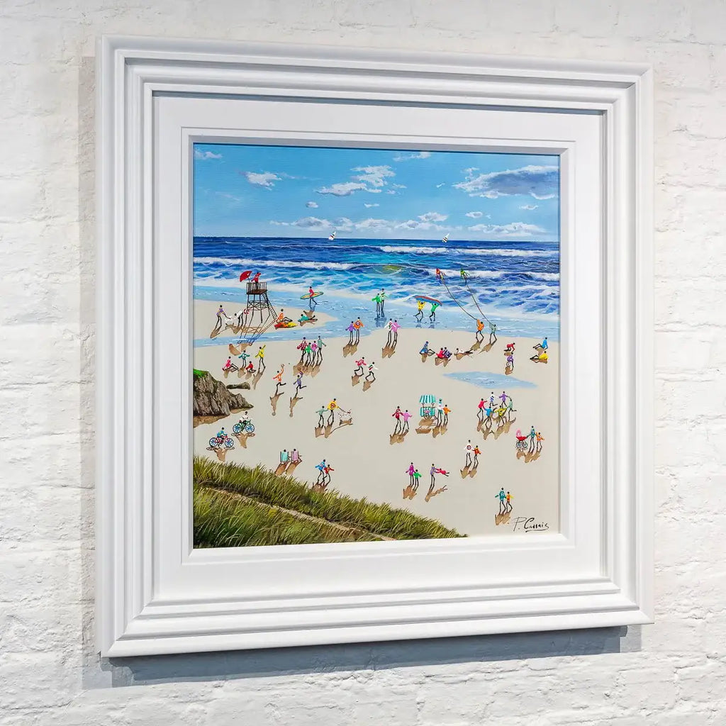 Surfing The Waves - Original - SOLD by artist Paola Cassais - Wyecliffe Galleries