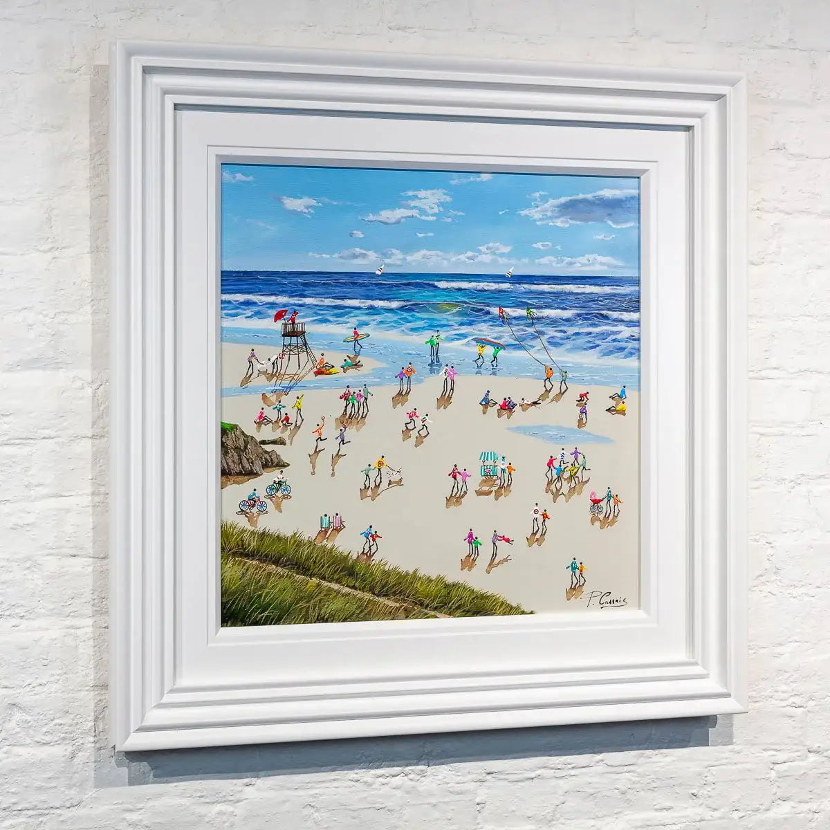 Surfing The Waves - Original - SOLD by artist Paola Cassais - Wyecliffe Galleries