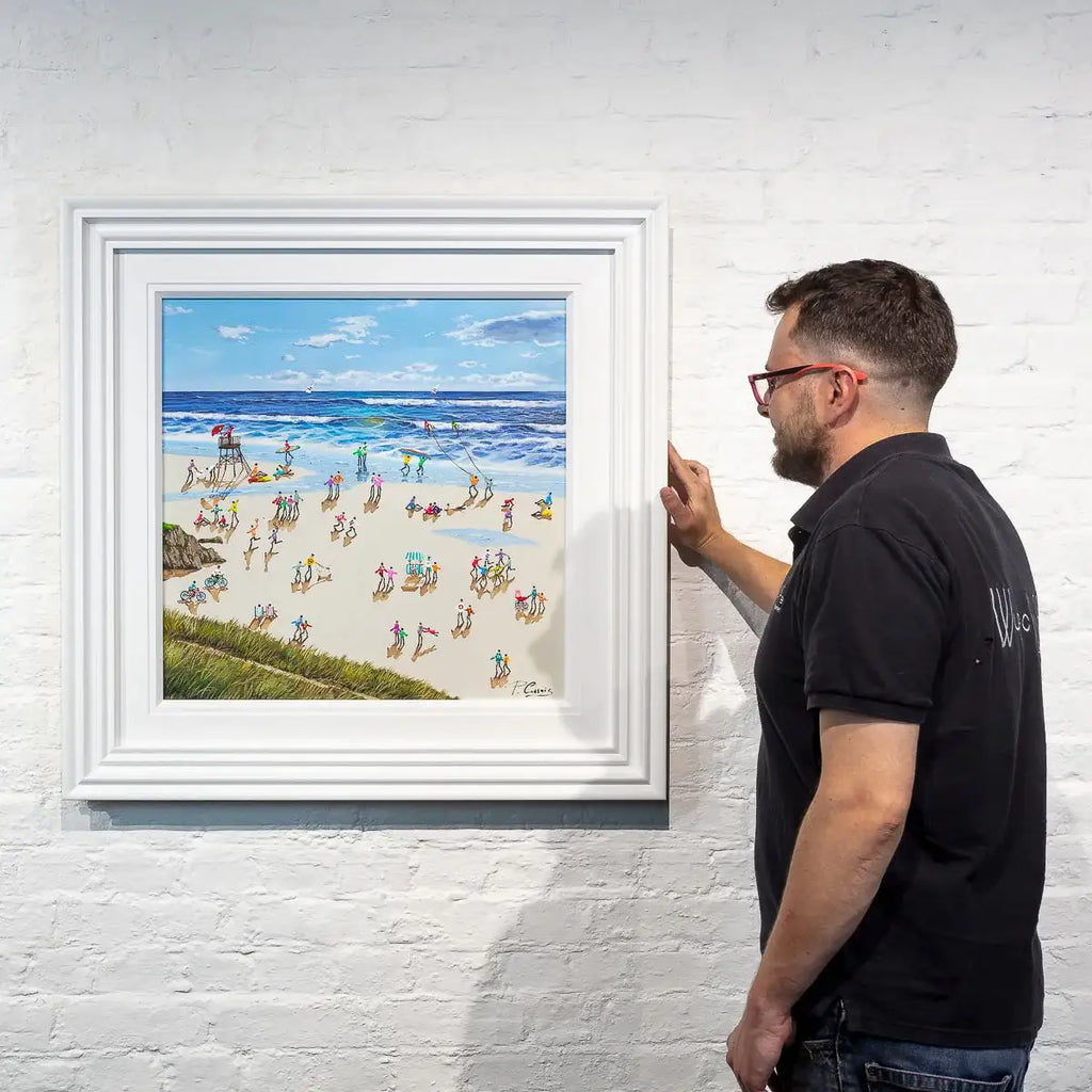 Surfing The Waves - Original - SOLD by artist Paola Cassais - Wyecliffe Galleries