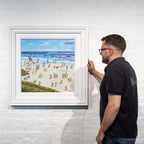 Surfing The Waves - Original - SOLD by artist Paola Cassais - Wyecliffe Galleries