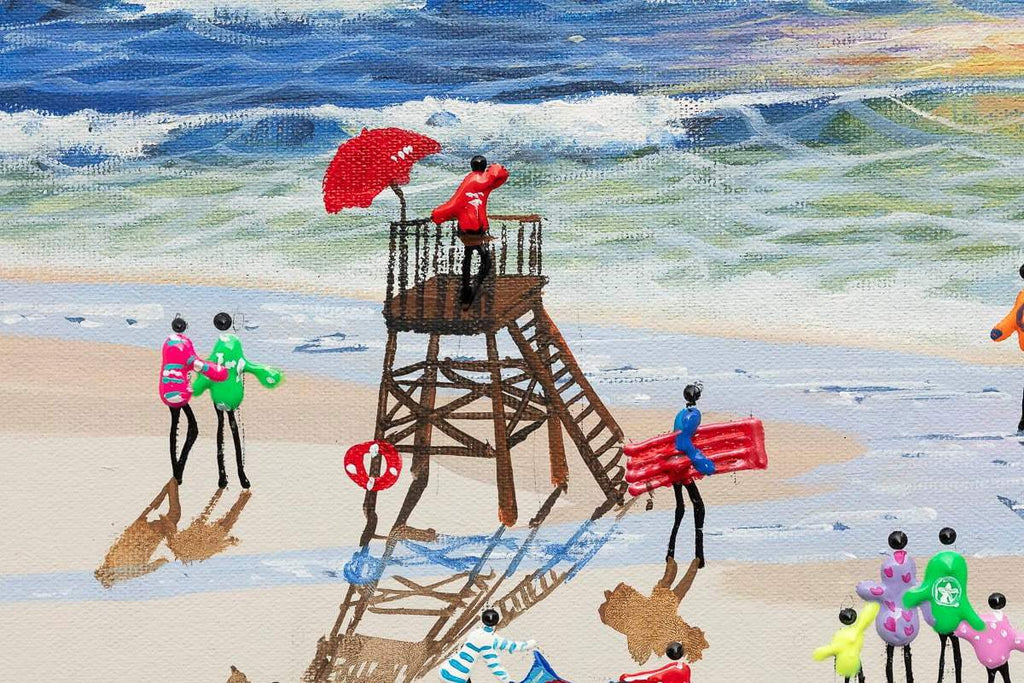 The Ocean's Roar Is Music To The Soul - Original - SOLD by artist Paola Cassais - Wyecliffe Galleries