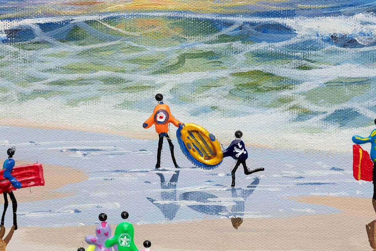 The Ocean's Roar Is Music To The Soul - Original - SOLD by artist Paola Cassais - Wyecliffe Galleries