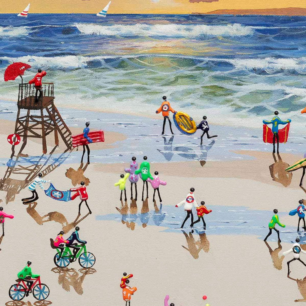 The Ocean's Roar Is Music To The Soul - Original - SOLD by artist Paola Cassais - Wyecliffe Galleries