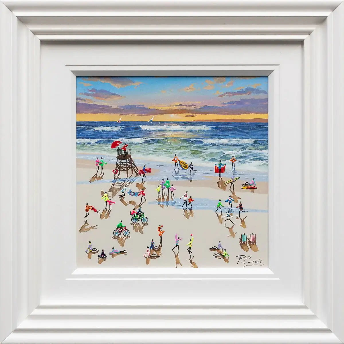 The Ocean's Roar Is Music To The Soul - Original - SOLD by artist Paola Cassais - Wyecliffe Galleries
