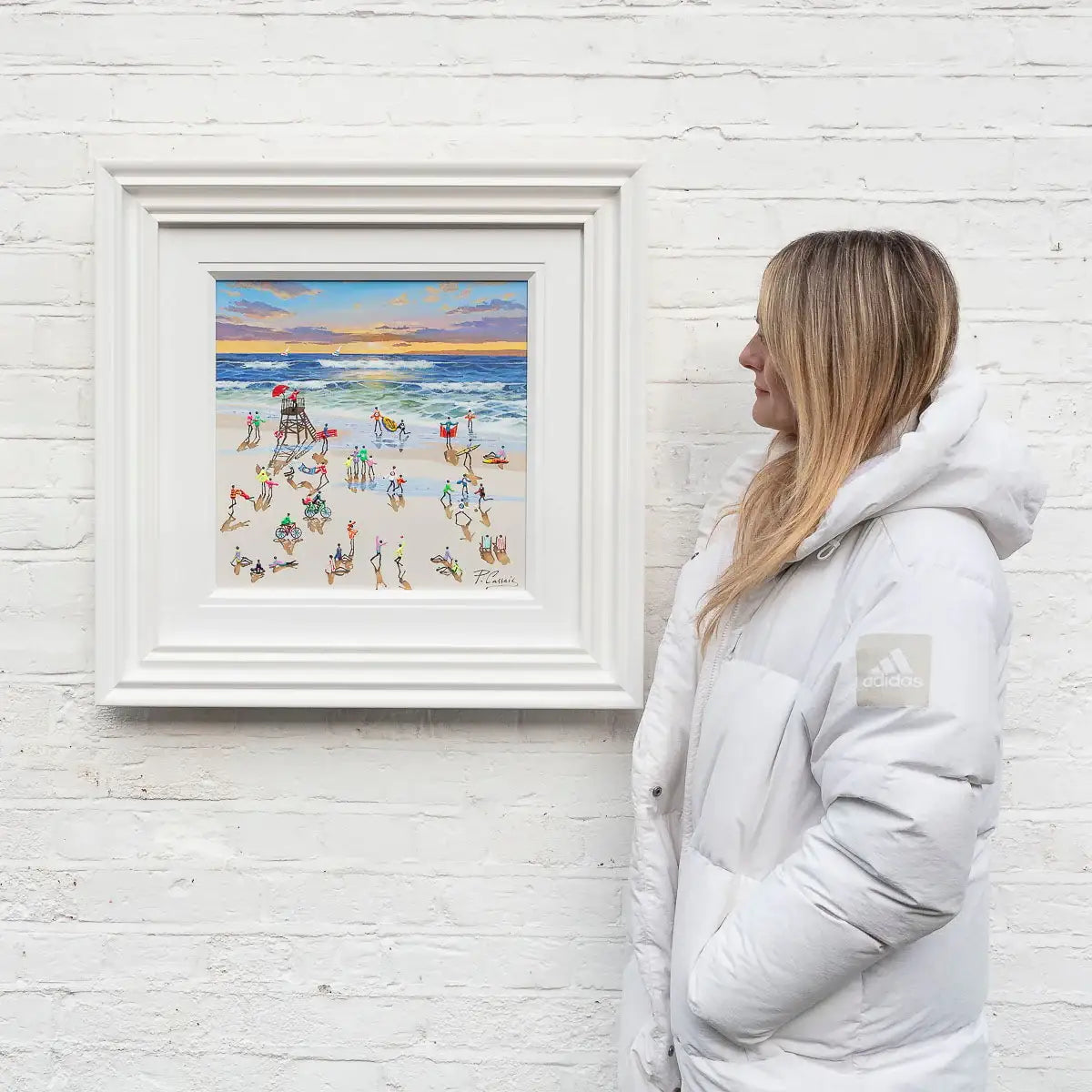 The Ocean's Roar Is Music To The Soul - Original - SOLD by artist Paola Cassais - Wyecliffe Galleries