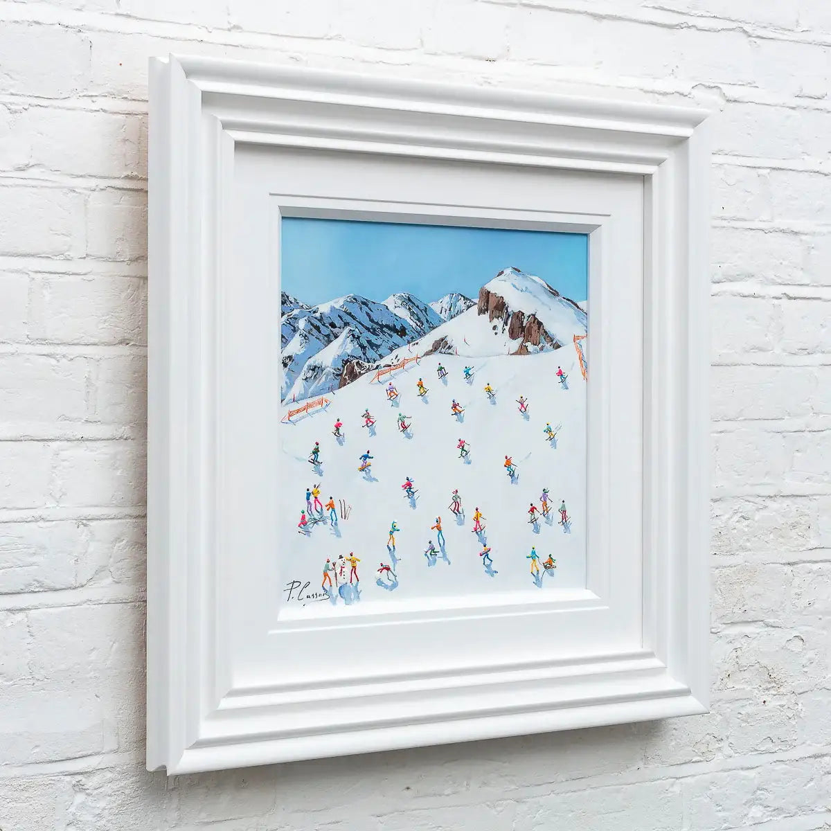 The Ski's The Limit - Original - SOLD by artist Paola Cassais - Wyecliffe Galleries