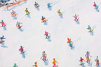 The Ski's The Limit - Original - SOLD by artist Paola Cassais - Wyecliffe Galleries