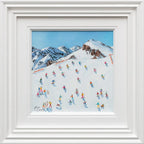 The Ski's The Limit - Original - SOLD by artist Paola Cassais - Wyecliffe Galleries