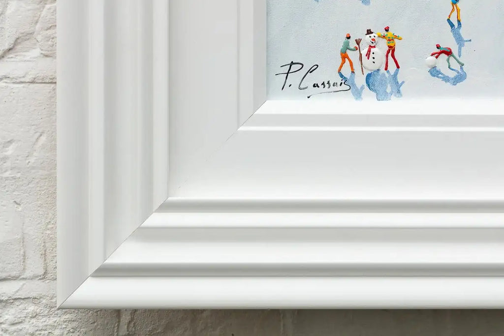 The Ski's The Limit - Original - SOLD by artist Paola Cassais - Wyecliffe Galleries