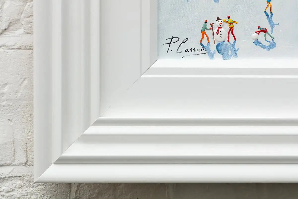 The Ski's The Limit - Original - SOLD by artist Paola Cassais - Wyecliffe Galleries