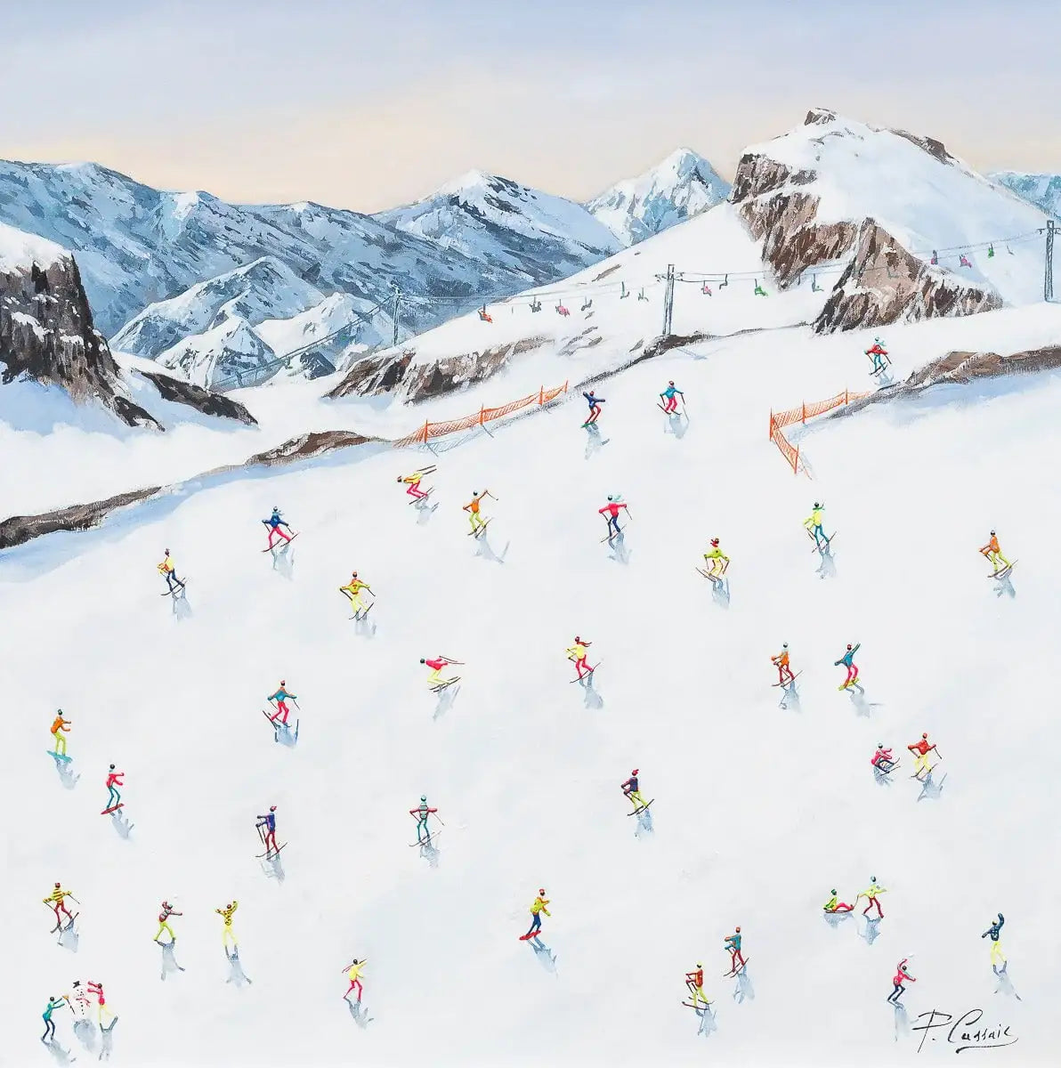 Ups and Downs - Original - SOLD by artist Paola Cassais - Wyecliffe Galleries