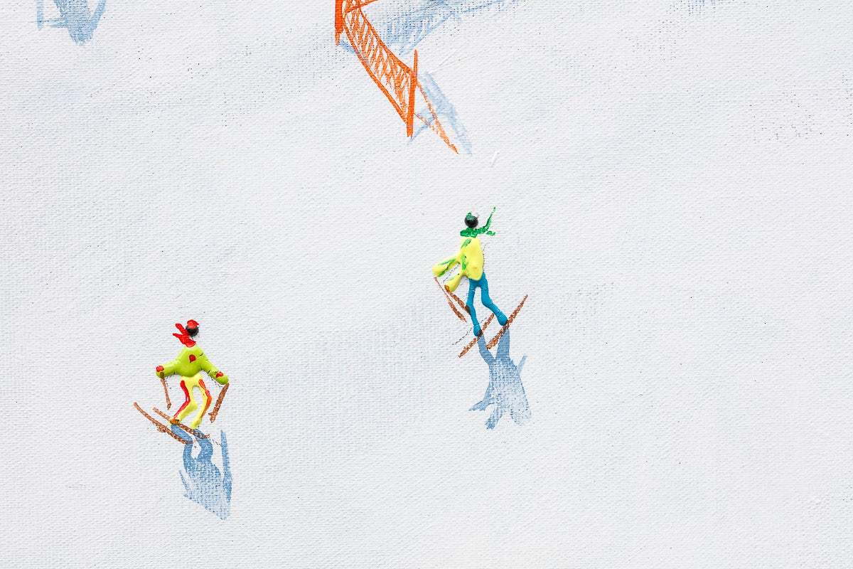 Ups and Downs - Original - SOLD by artist Paola Cassais - Wyecliffe Galleries