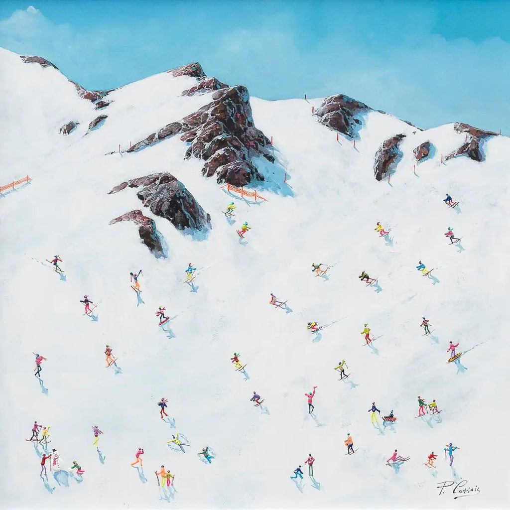Winter Fun - Original by artist Paola Cassais - Wyecliffe Galleries