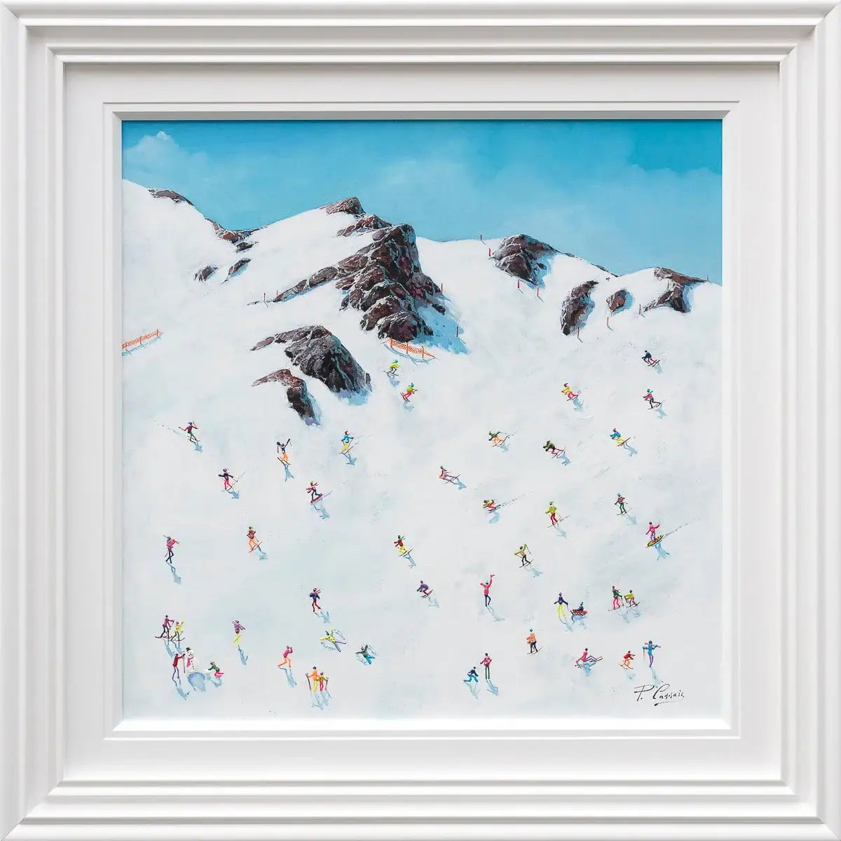 Winter Fun - Original by artist Paola Cassais - Wyecliffe Galleries