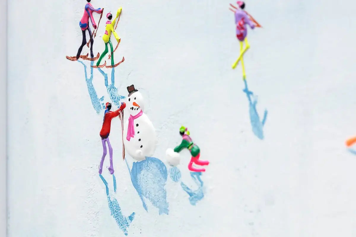 Winter Fun - Original by artist Paola Cassais - Wyecliffe Galleries