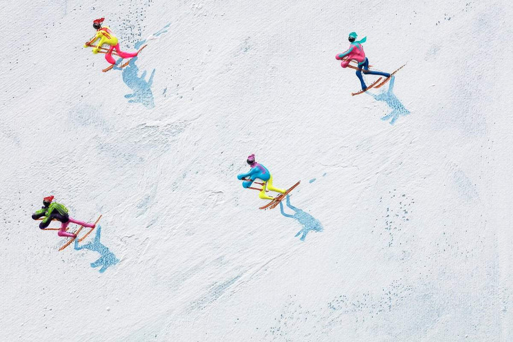 Winter Fun - Original by artist Paola Cassais - Wyecliffe Galleries