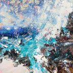 Coral Surf - Original - SOLD by artist Paul Treasure - Wyecliffe Galleries