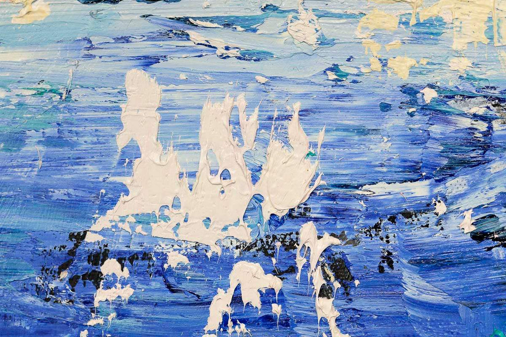 Coral Surf - Original - SOLD by artist Paul Treasure - Wyecliffe Galleries