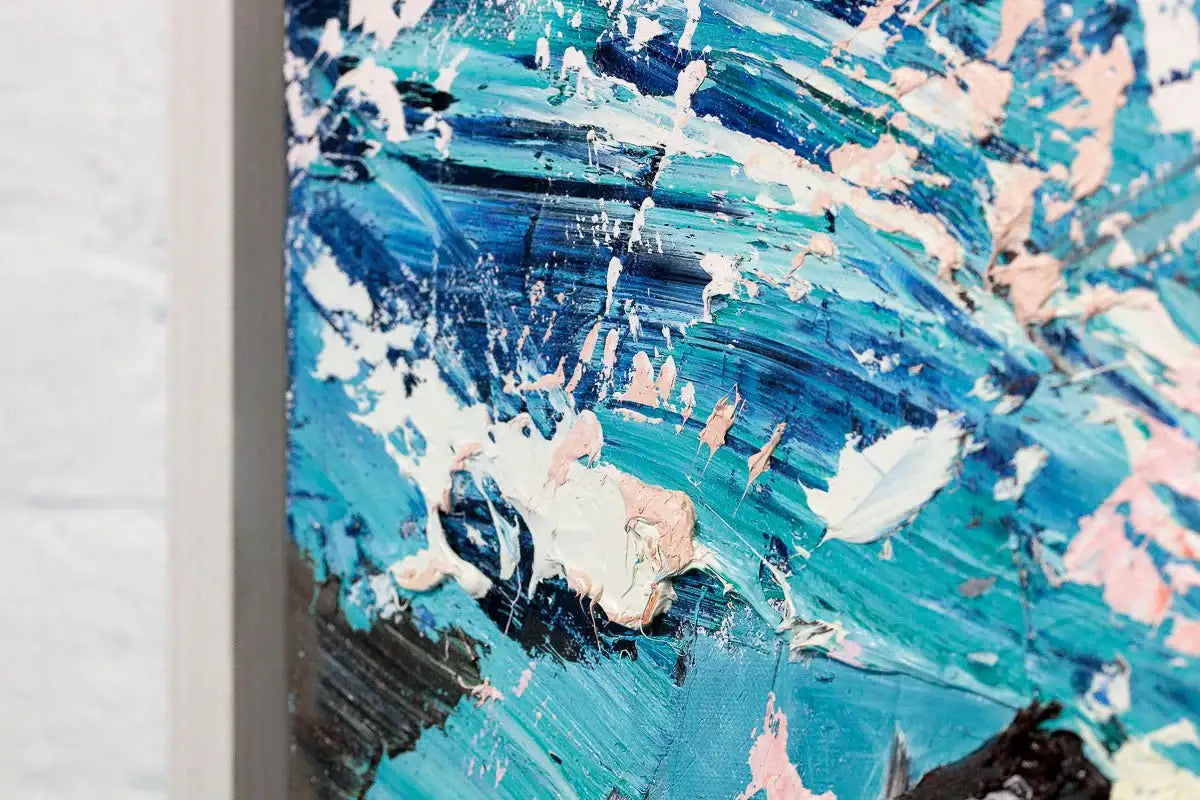 Coral Surf - Original - SOLD by artist Paul Treasure - Wyecliffe Galleries