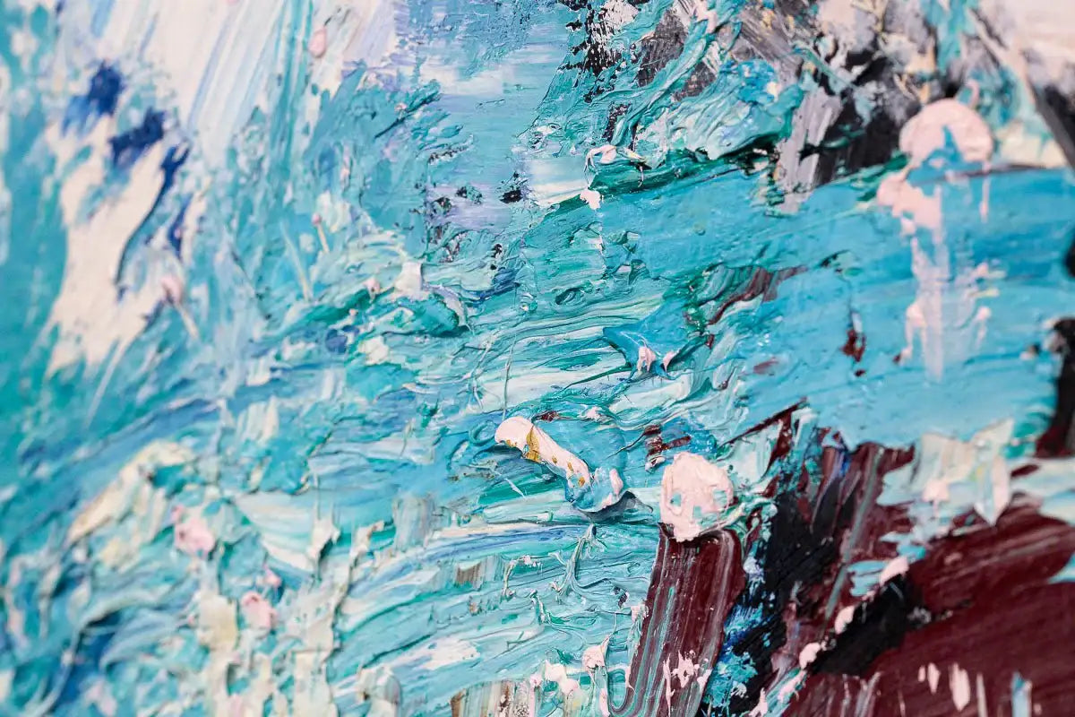 Coral Surf - Original - SOLD by artist Paul Treasure - Wyecliffe Galleries