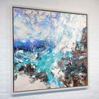 Coral Surf - Original - SOLD by artist Paul Treasure - Wyecliffe Galleries