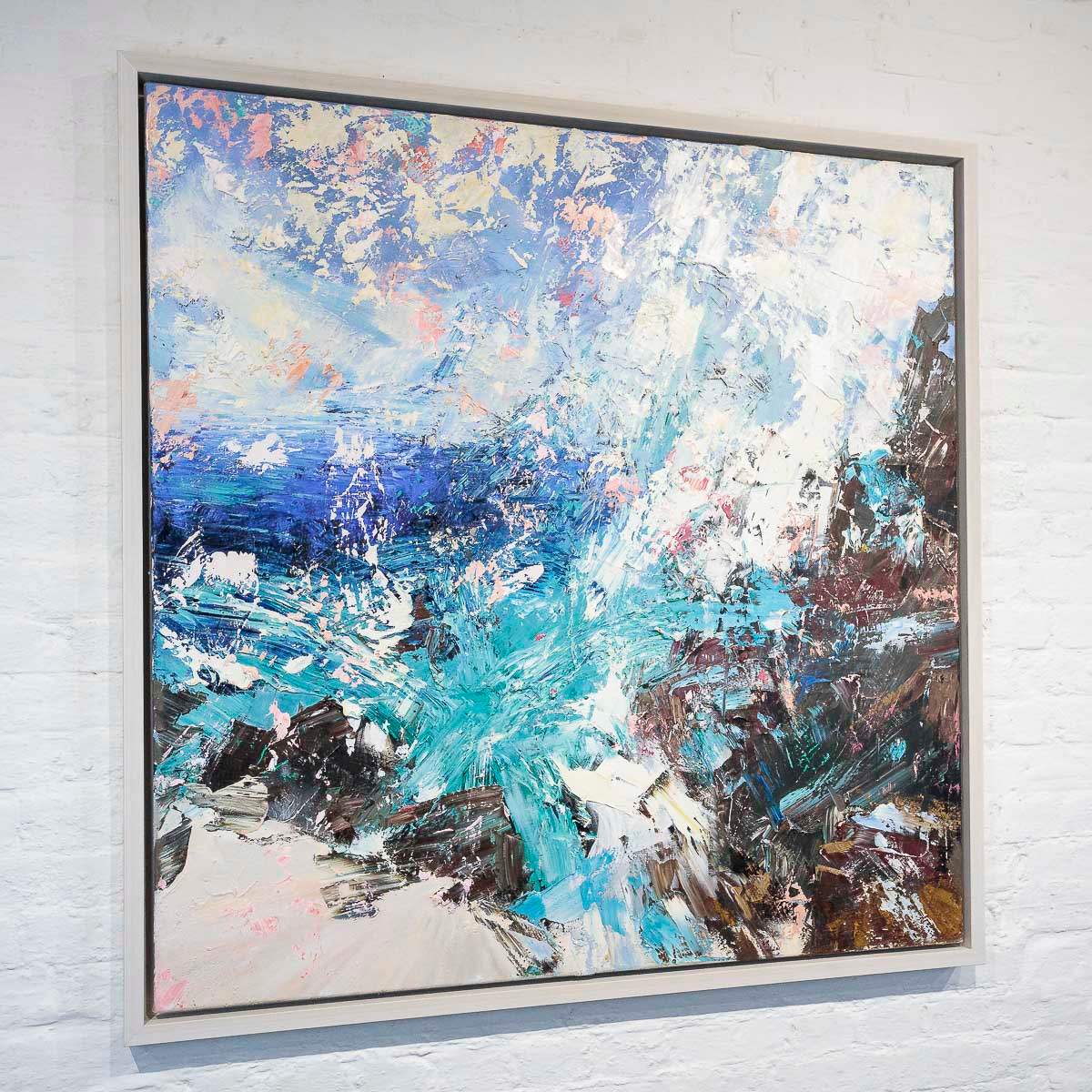 Coral Surf - Original - SOLD by artist Paul Treasure - Wyecliffe Galleries