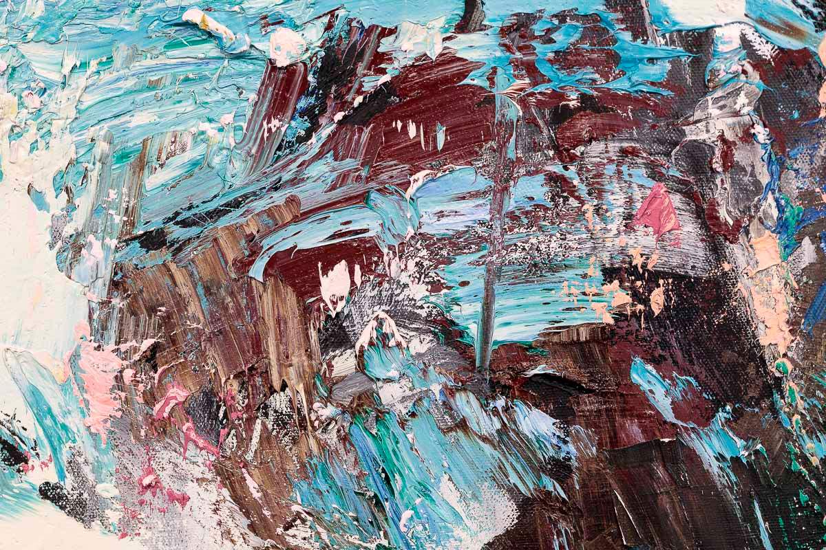 Coral Surf - Original - SOLD by artist Paul Treasure - Wyecliffe Galleries