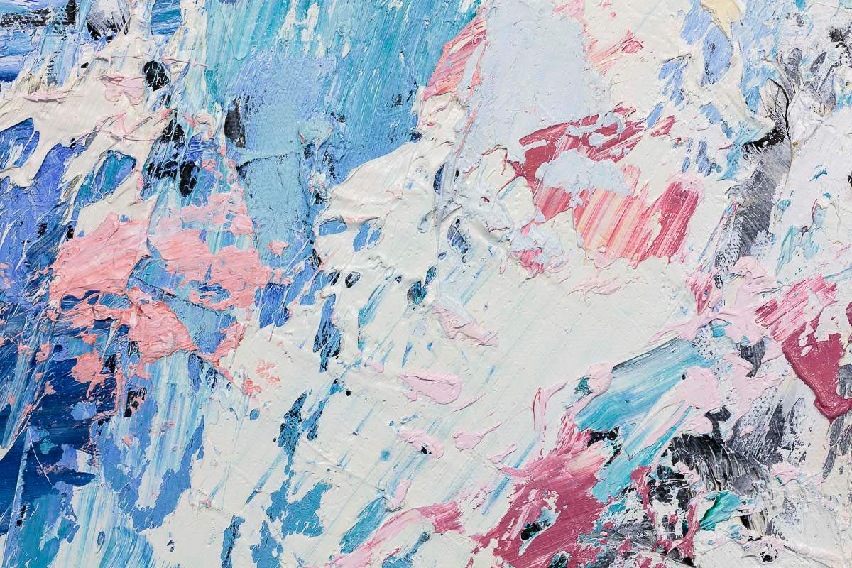 Coral Surf - Original - SOLD by artist Paul Treasure - Wyecliffe Galleries
