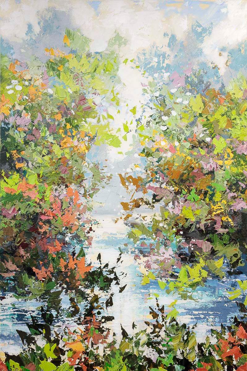 Olive Sedge - Original - SOLD by artist Paul Treasure - Wyecliffe Galleries