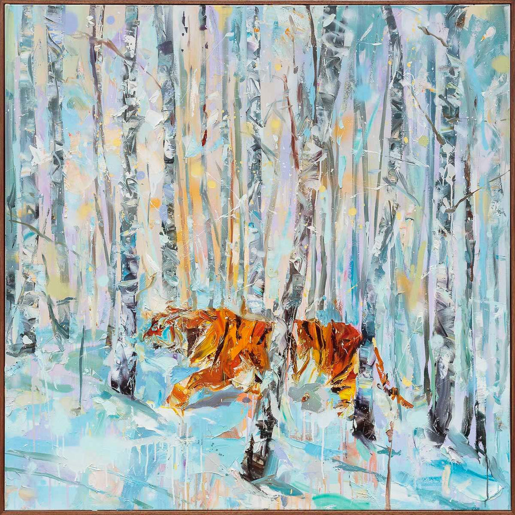 Siberian Tiger - Original - SOLD by artist Paul Wright - Wyecliffe Galleries