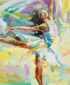 White Spin - Original - SOLD by artist Paul Wright - Wyecliffe Galleries