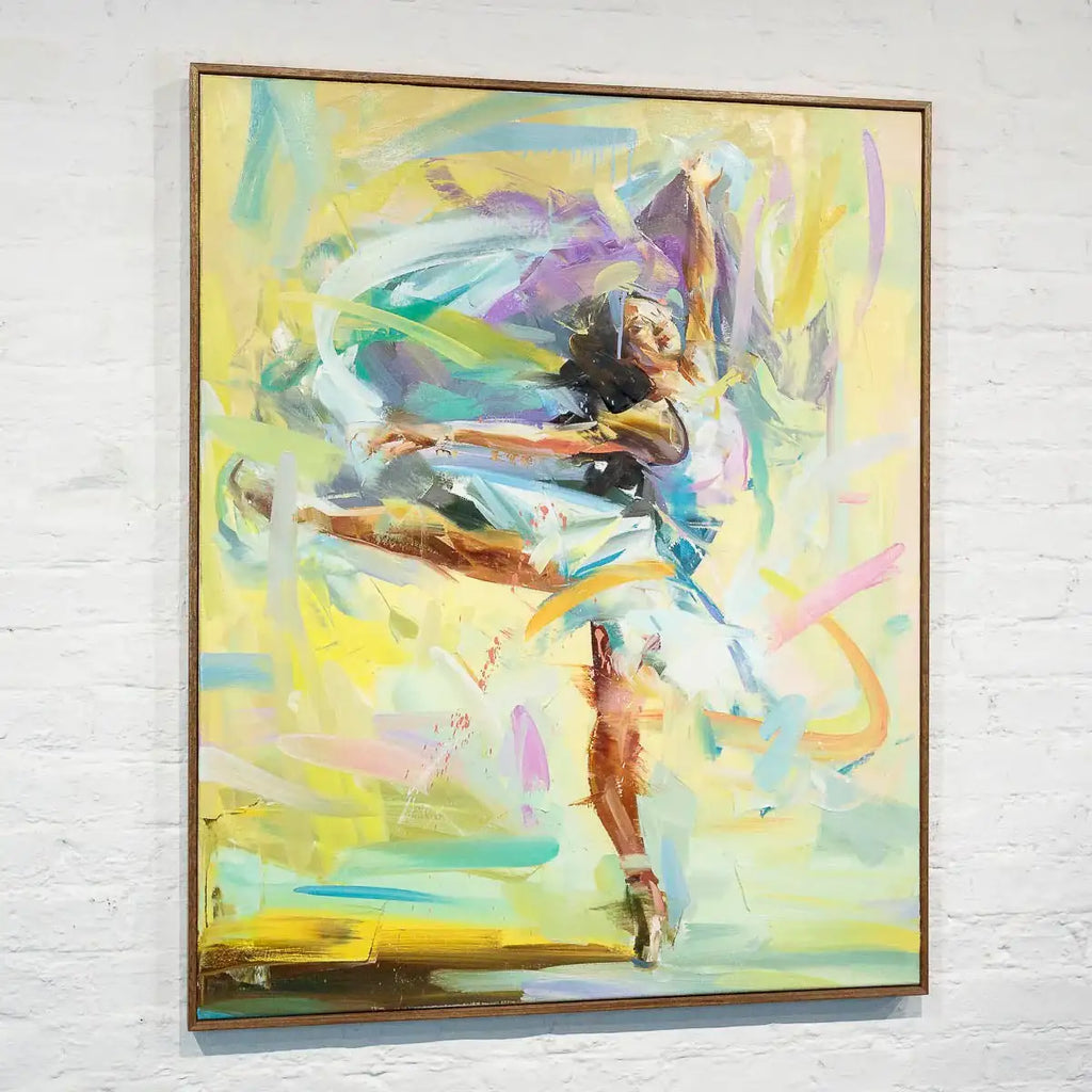 White Spin - Original - SOLD by artist Paul Wright - Wyecliffe Galleries