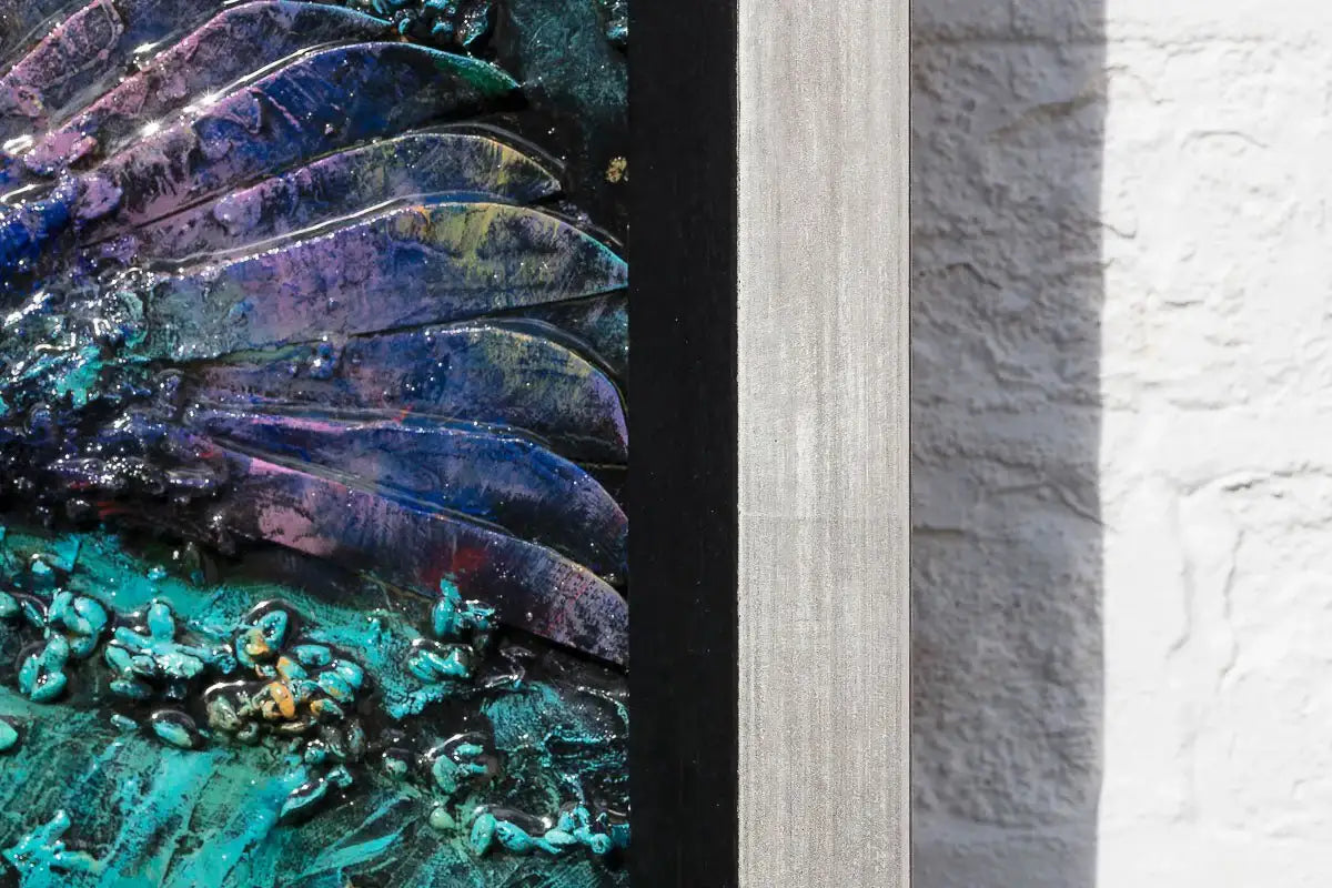 Kingfishers In Flight - Original - SOLD by artist Peter Wood - Wyecliffe Galleries