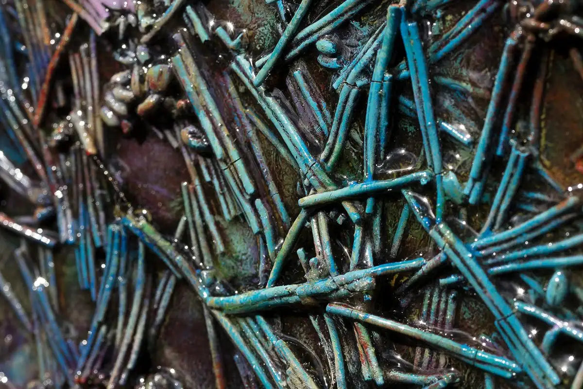 Kingfishers In Flight - Original - SOLD by artist Peter Wood - Wyecliffe Galleries